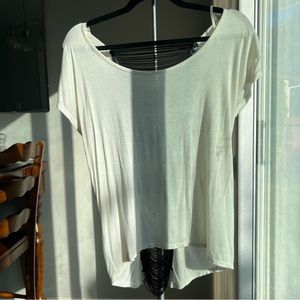 Forever 21 Ladder Back Fringe Shirt